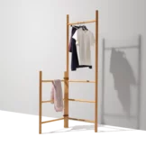 practical italic ladder connected in various sizes made of beech heartwood