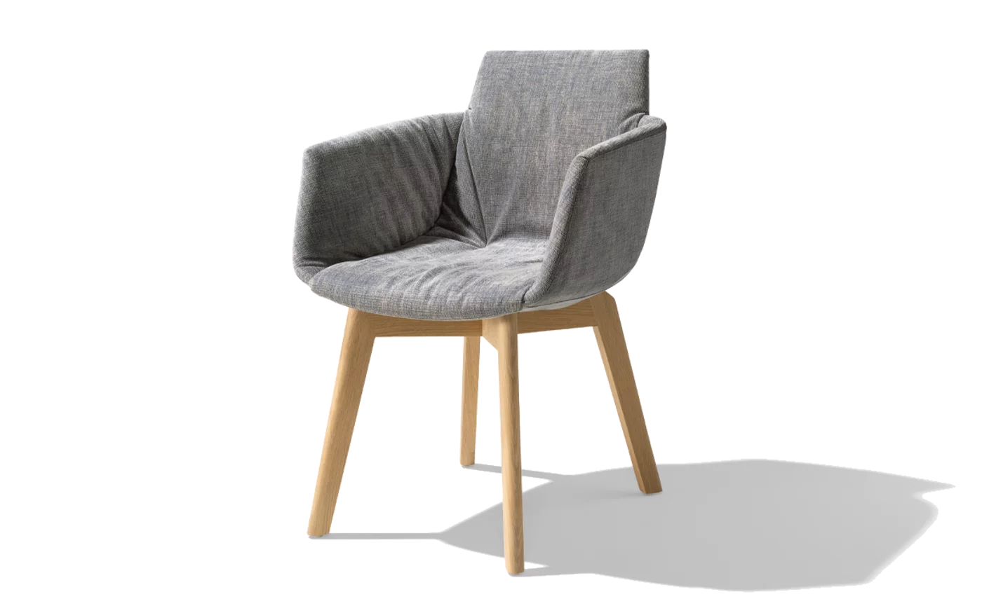 comfortable upholstered chair grand lui with wooden frame in oak white oil
