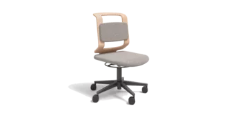 ergonomic children's desk chair made of fabric and solid wood ergonomic kids desk chair in beech white oil upholstered in fabric