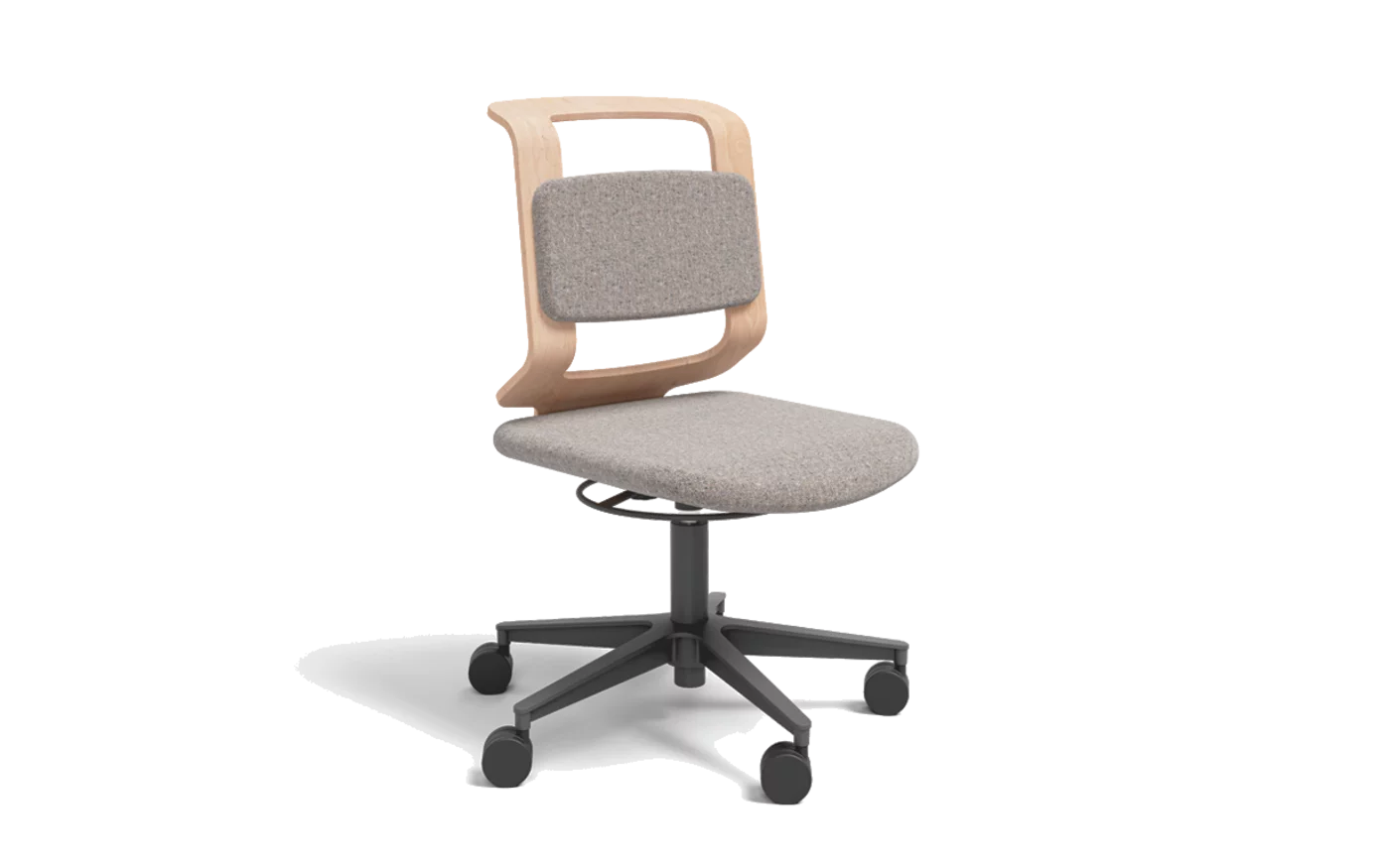 ergonomic children's desk chair made of fabric and solid wood ergonomic kids desk chair in beech white oil upholstered in fabric