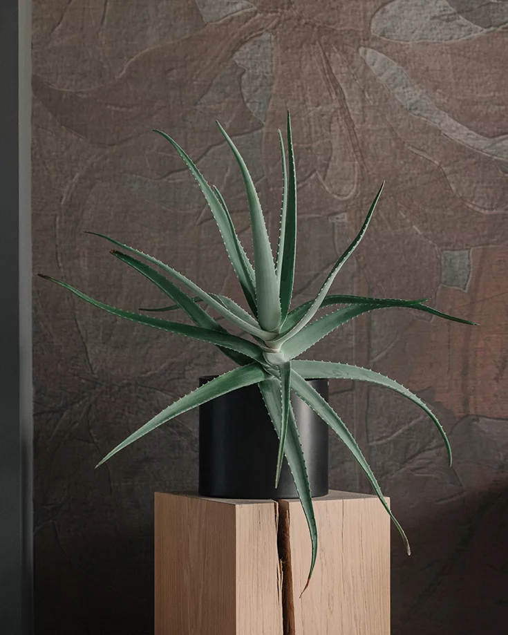 eleganter Beistelltisch Eichenblock aus Eiche Weißöl