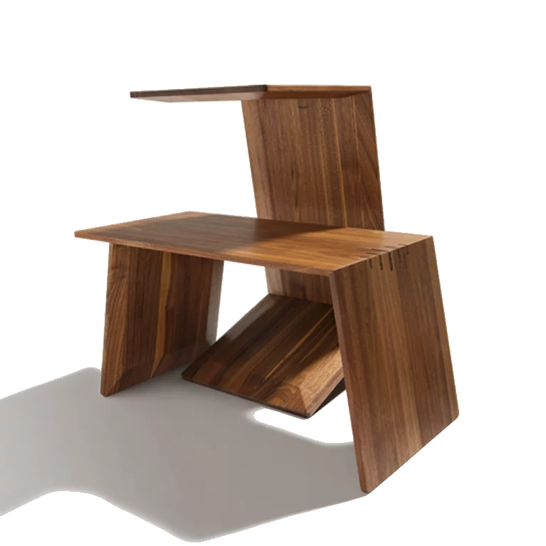 sidekick side table in walnut