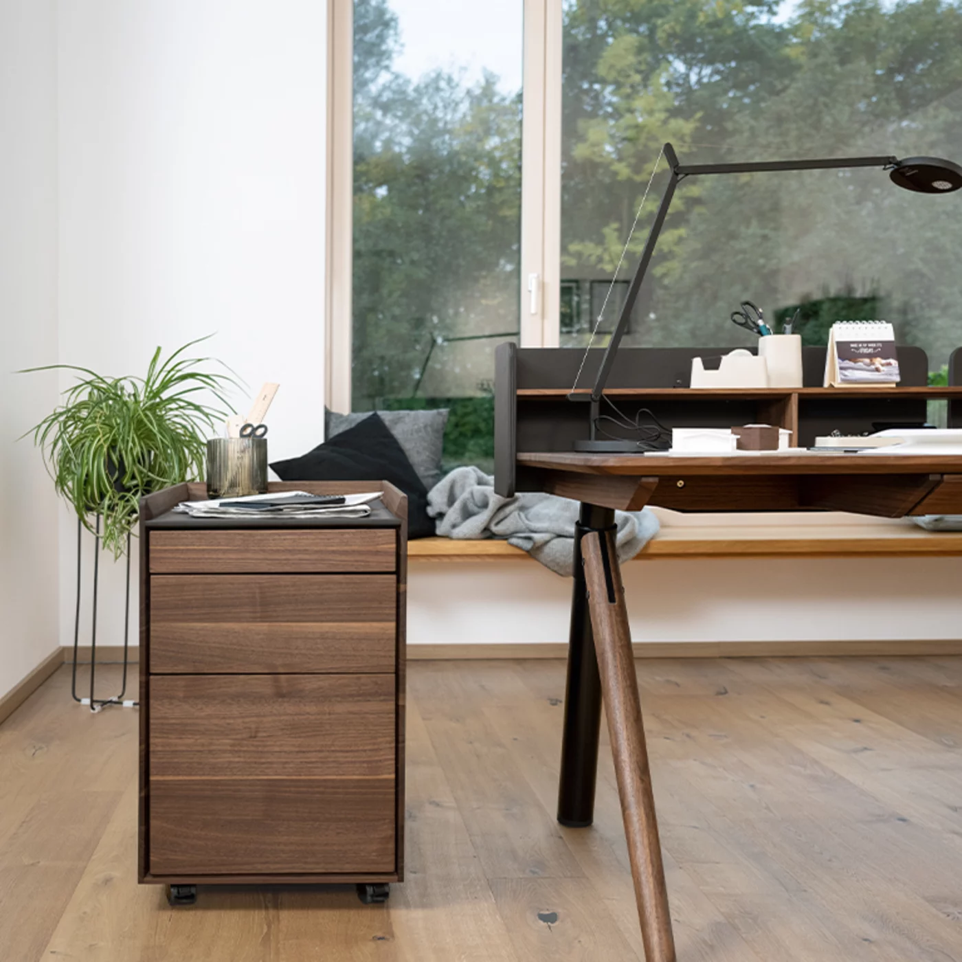 desk pedestal with drawers next to desk in solid wood pisa desk pedestal with drawers and leather top next to pisa desk in solid walnut