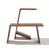 sidekick side table can be used horizontally or vertically, side view