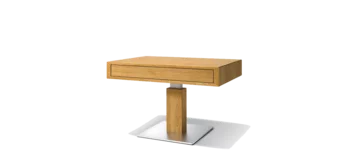 noble lift living room table adjustable in solid oak