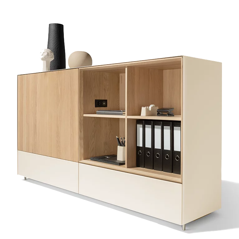 Sliding door sideboard in solid wood and coloured glass cubus pure sideboard with sliding door in solid wood and coloured glass