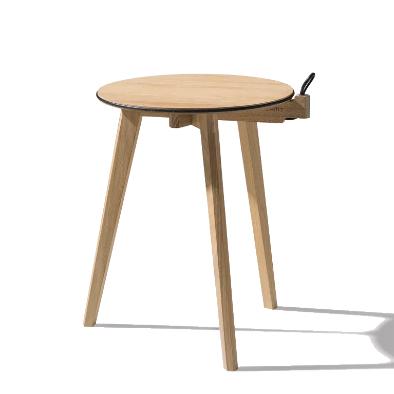 eleganter hi! Beistelltisch aus Eiche Weißöl massiv