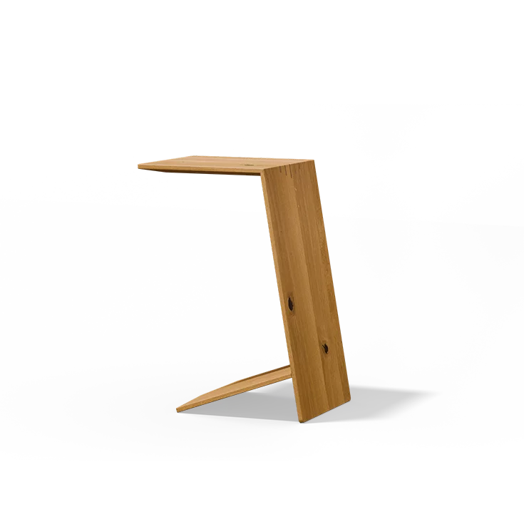 sidekick side table in wild oak