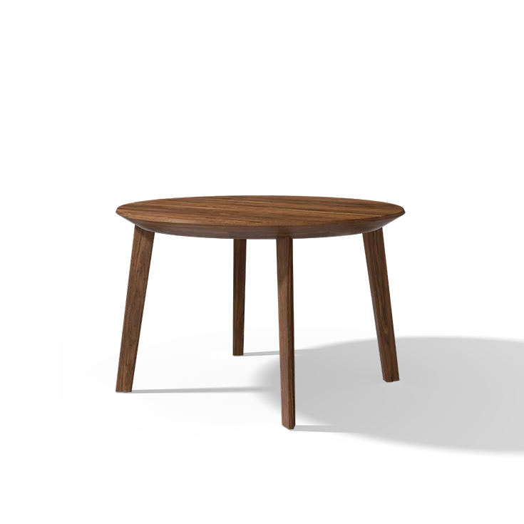miró round dining table in walnut