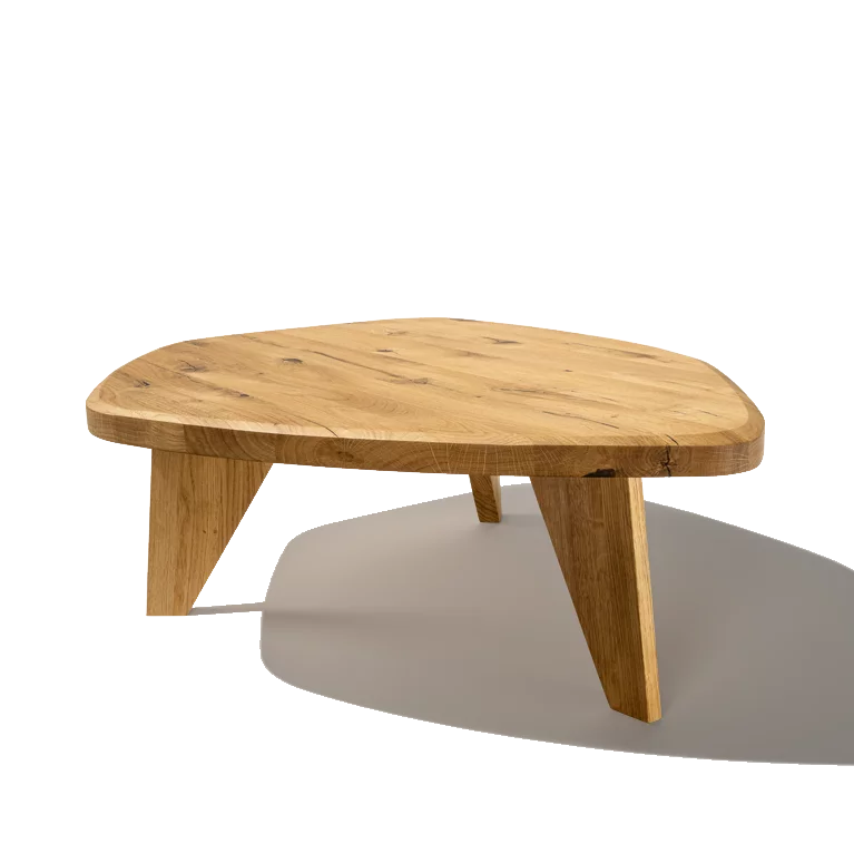 schlichter ur Couchtisch aus Echtholz Eiche Wild